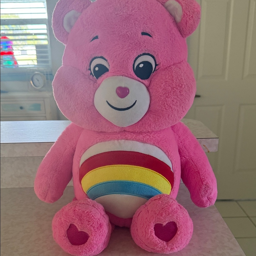 Pink Plush CareBear Toy EUC ( VINTAGE)